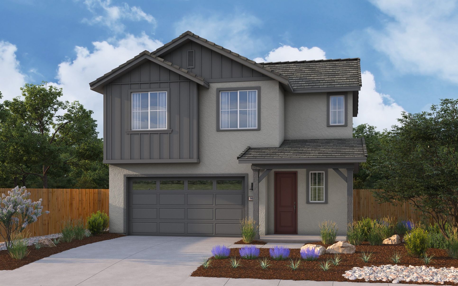 Exterior:Elevation B - Farmhouse