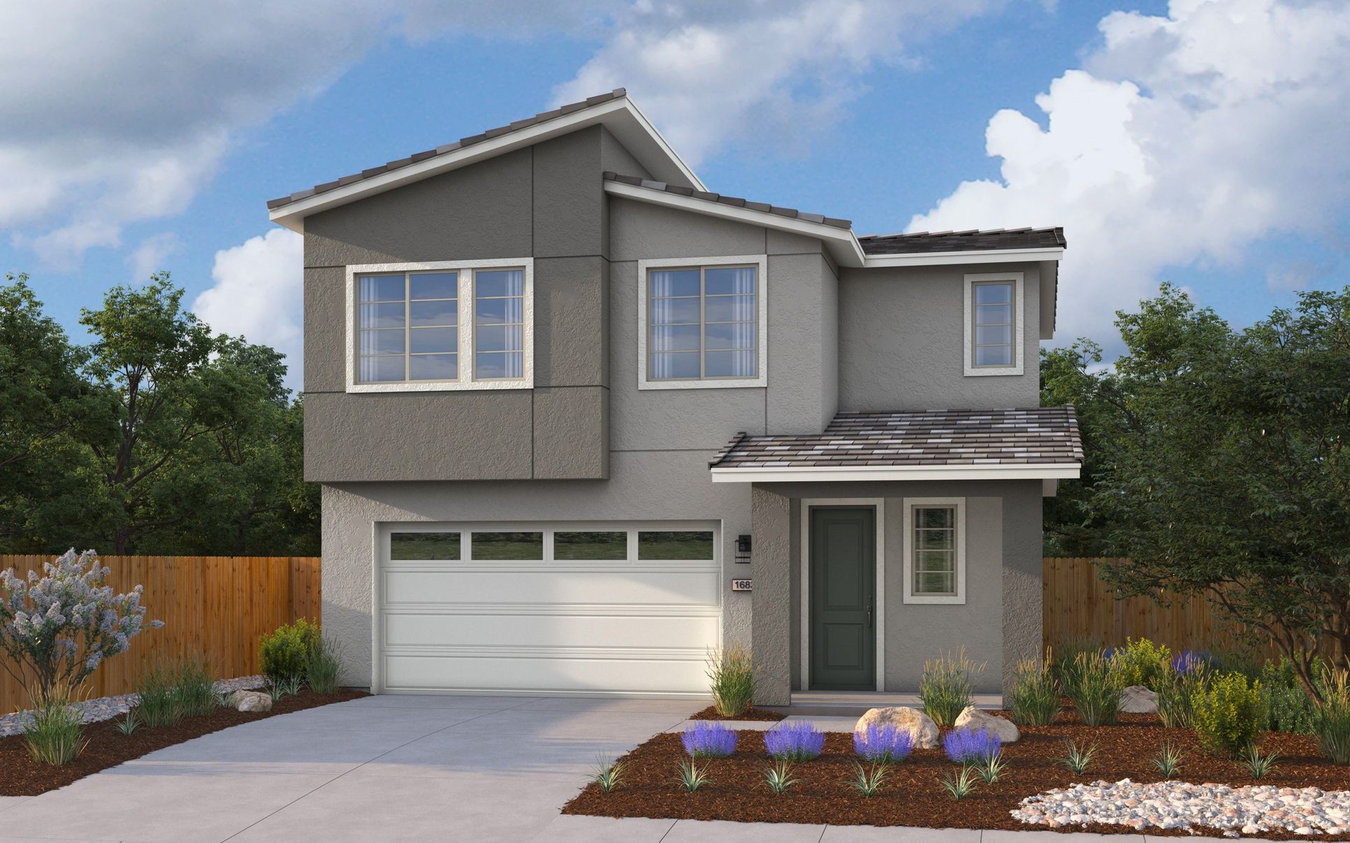 Exterior:Elevation C - Contemporary