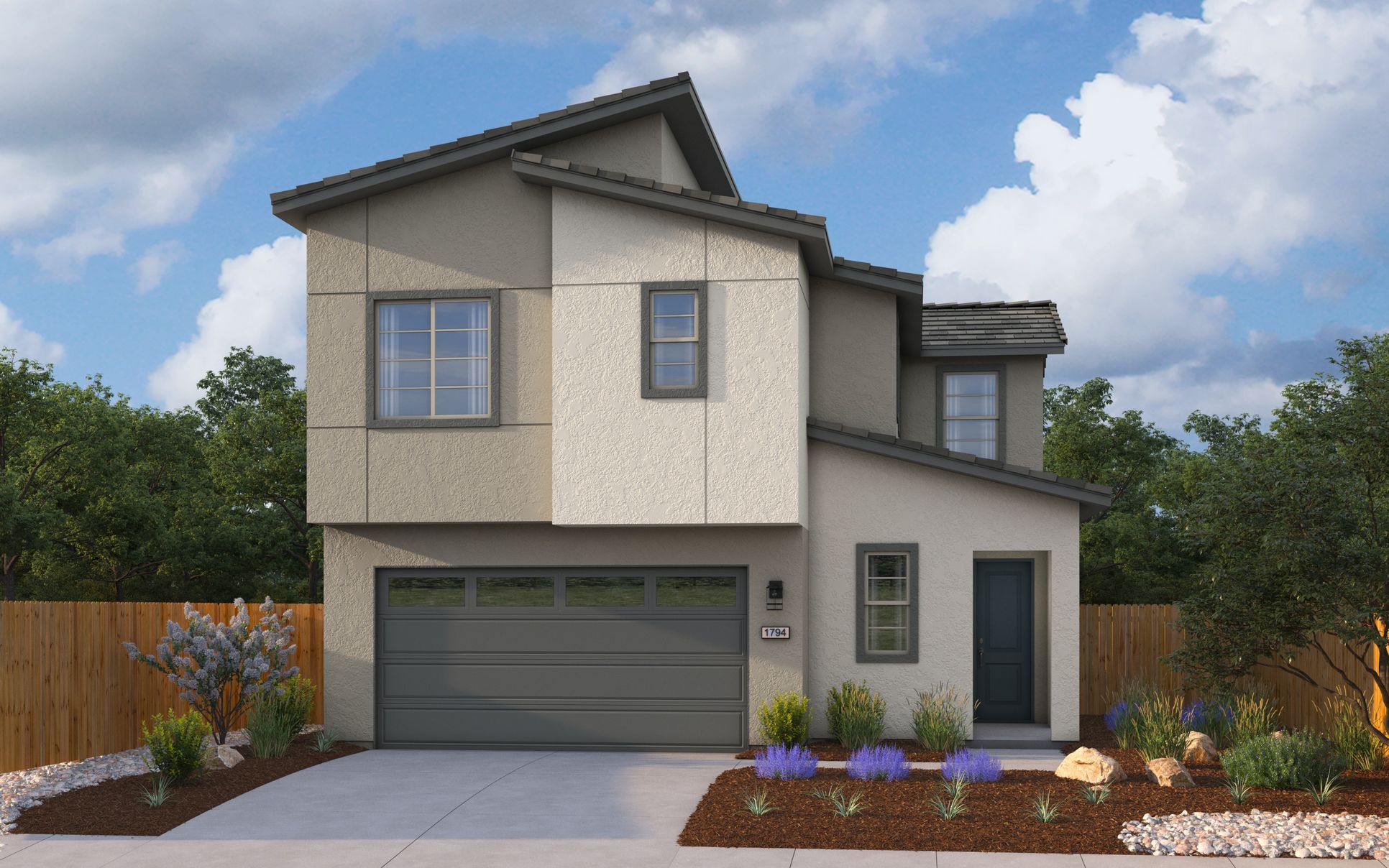 Exterior:Elevation C - Contemporary