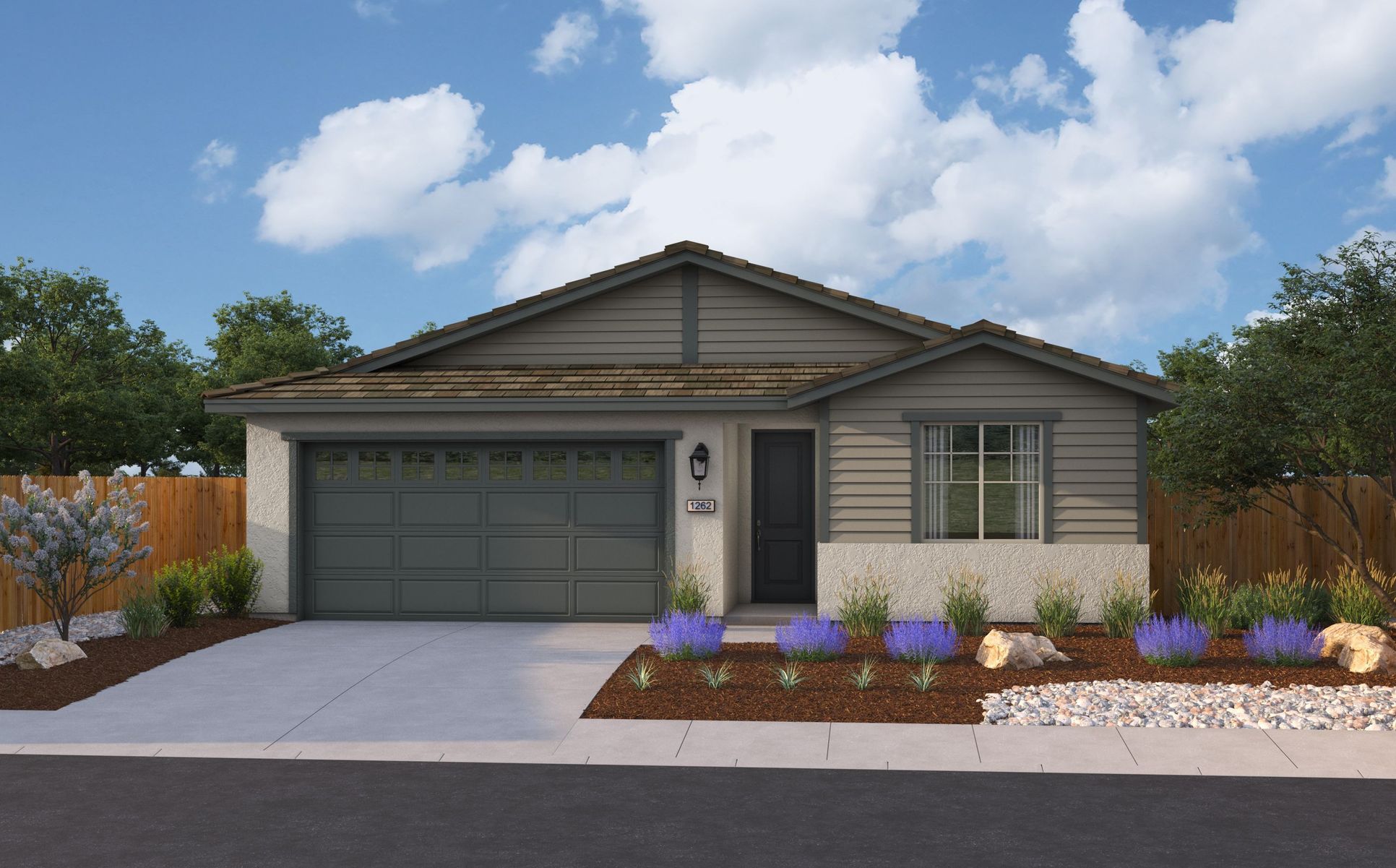 Exterior:Elevation A - Bungalow