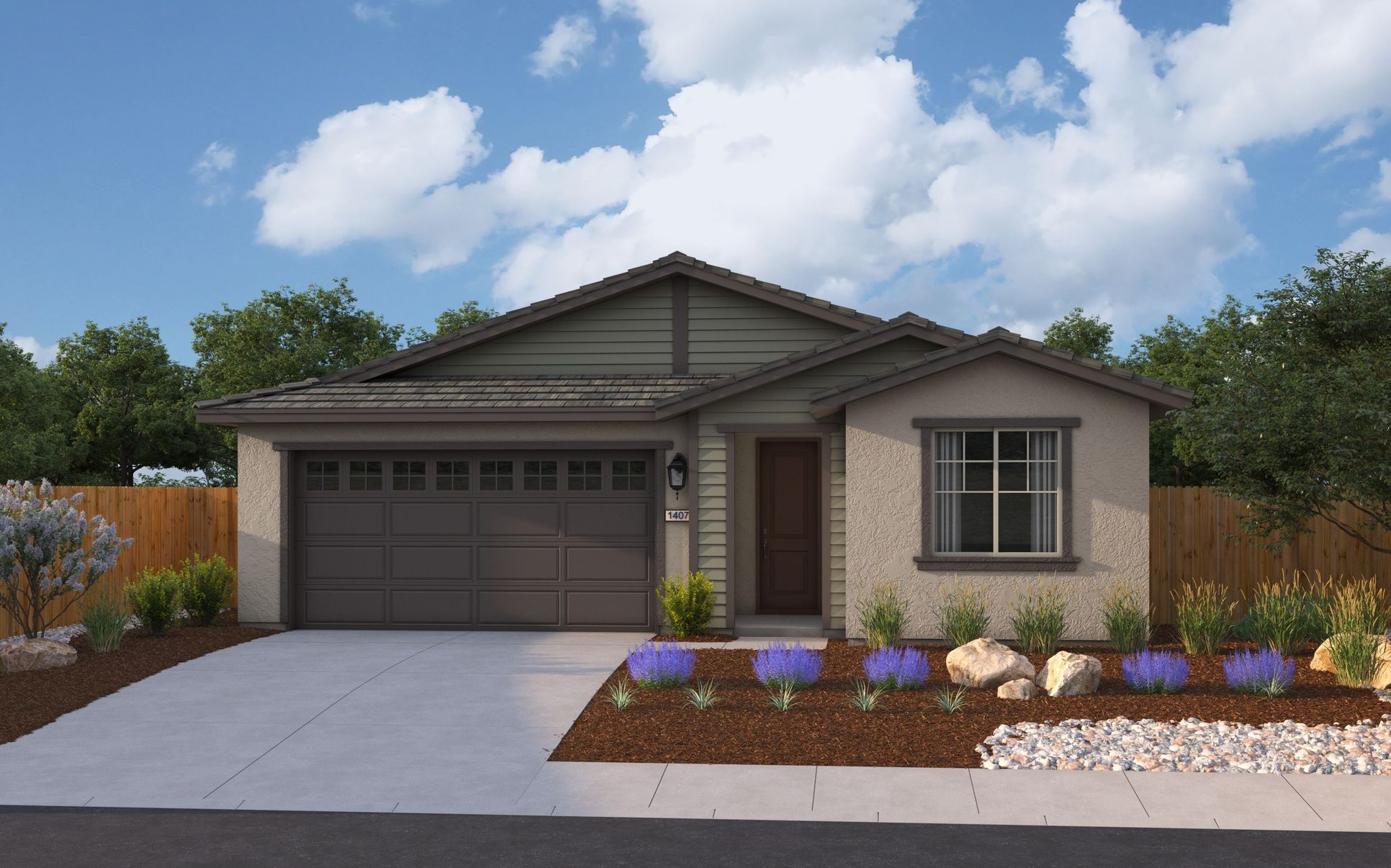 Exterior:Elevation A - Bungalow