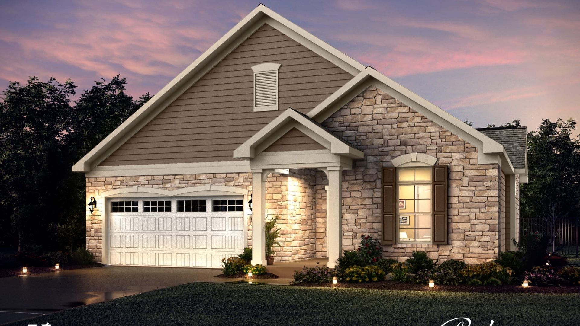 Portico Plan at The Courtyards at Lochmere in Cary, NC by Epcon Communities