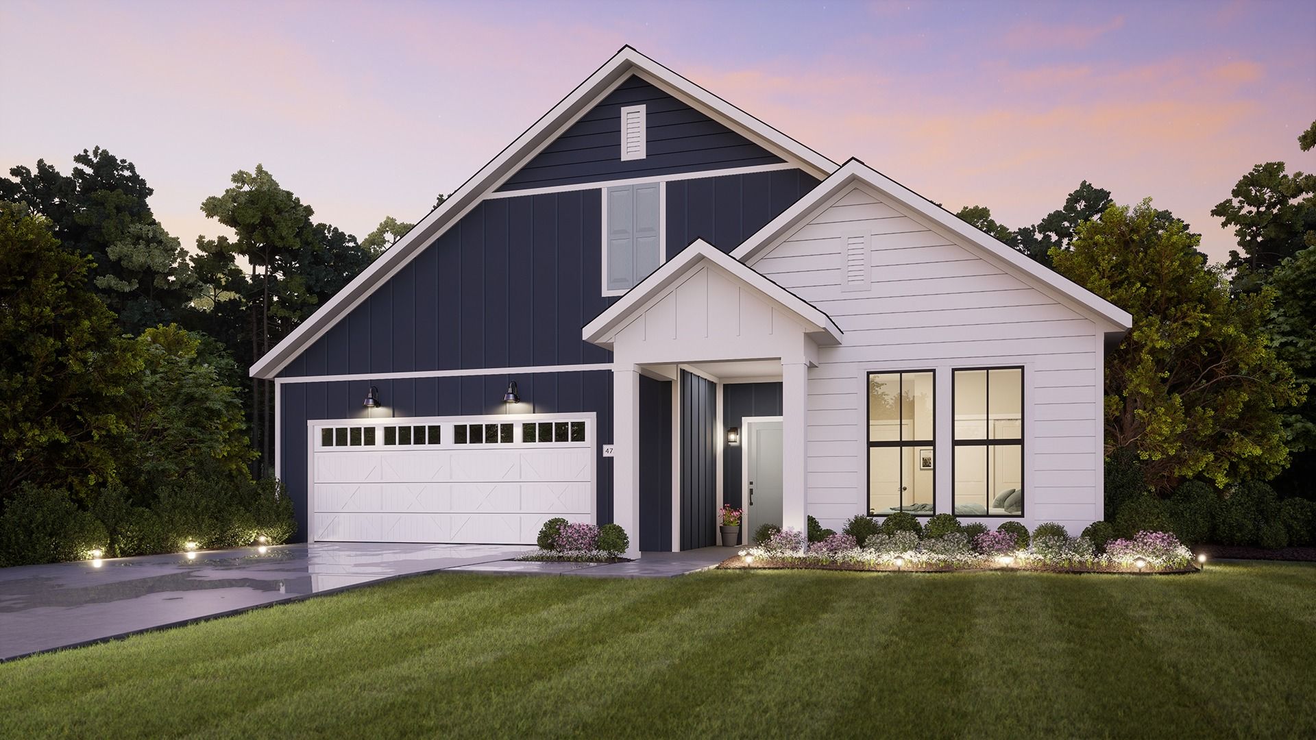 Portico Farmhouse Elevation A