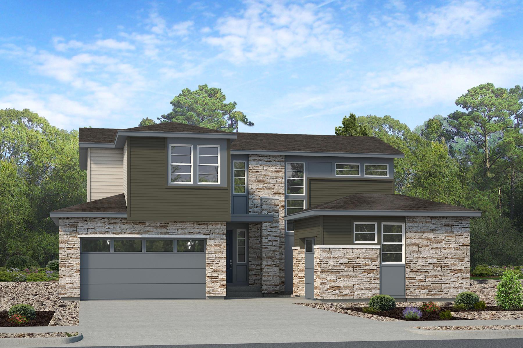 Aurora Highlands - Plan 4902 - 3 Car - Renderings - Risewell Homes
