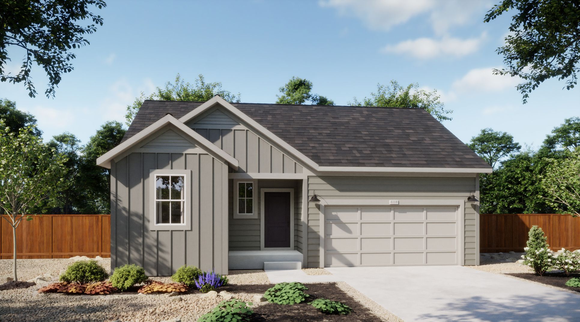 Legacy at Mead Crossing - Plan 4003 - Elevation A - Exterior Renderings - Risewell Homes