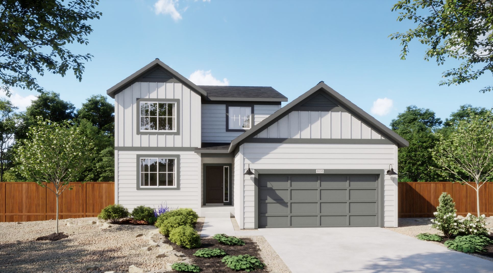 Legacy at Mead Crossing - Plan 4007 - Elevation A - Exterior Renderings - Risewell Homes