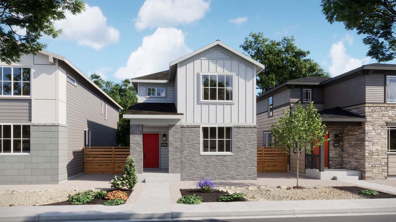 Casitas at Windler - Plan 2216 - Farmhouse Eclectic- Renderings