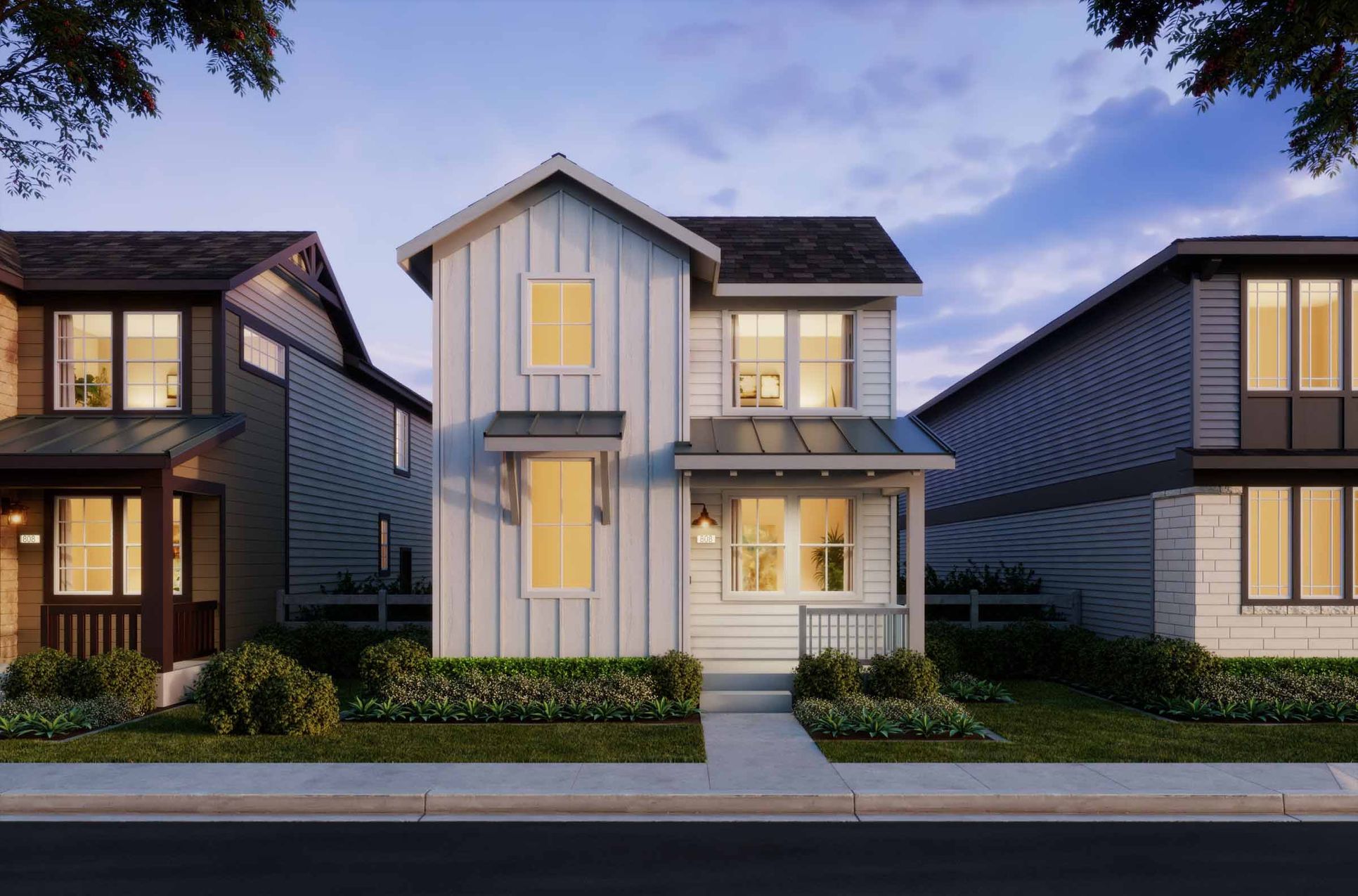 Sterling Ranch - Plan 4 - Farmhouse Elevation - Renderings