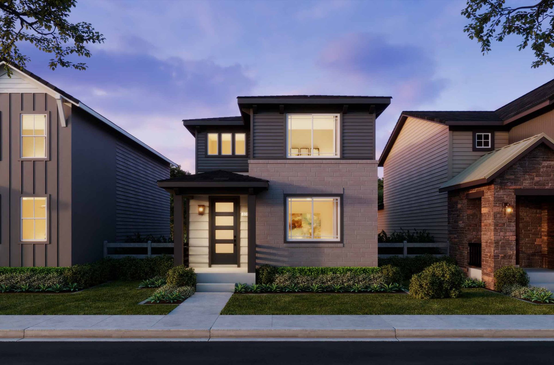Sterling Ranch - Plan 2 - Modern Prairie Elevation - Renderings