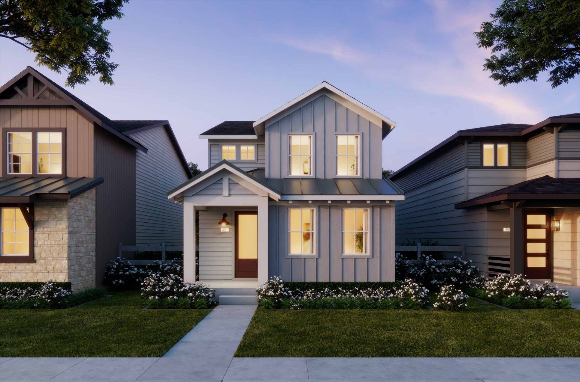 Sterling Ranch - Plan 3 - Farmhouse Elevation - Renderings