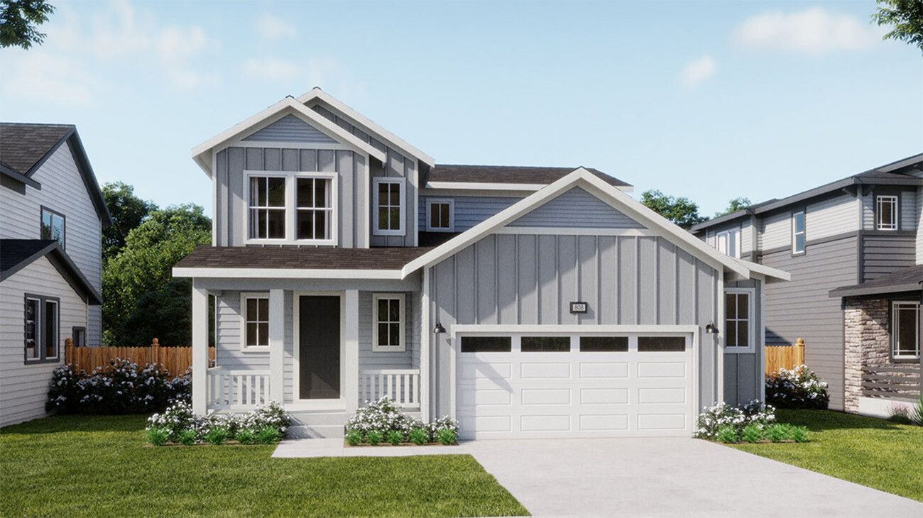 Ridgeline Vista - Plan 3501 - Farmhouse Elevation - Rendering