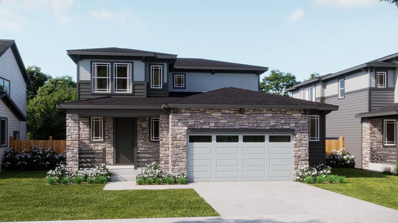 Ridgeline Vista - Plan 3501 - Prairie Elevation - Renderings