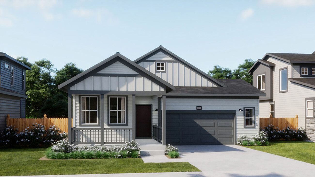 Ridgeline Vista - Plan 3502 - Farmhouse Elevation - Renderings