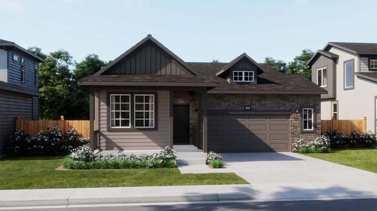 Ridgeline Vista - Plan 3502 - Mountain Elevation - Renderings