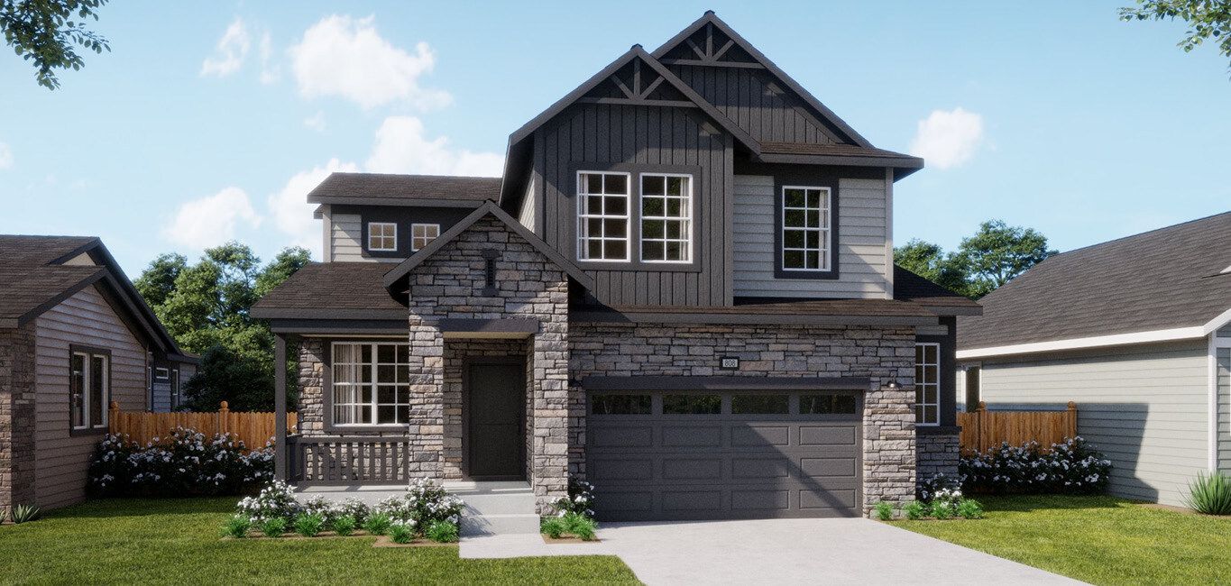 Ridgeline Vista - Plan 3504 - Mountain Elevation - Renderings