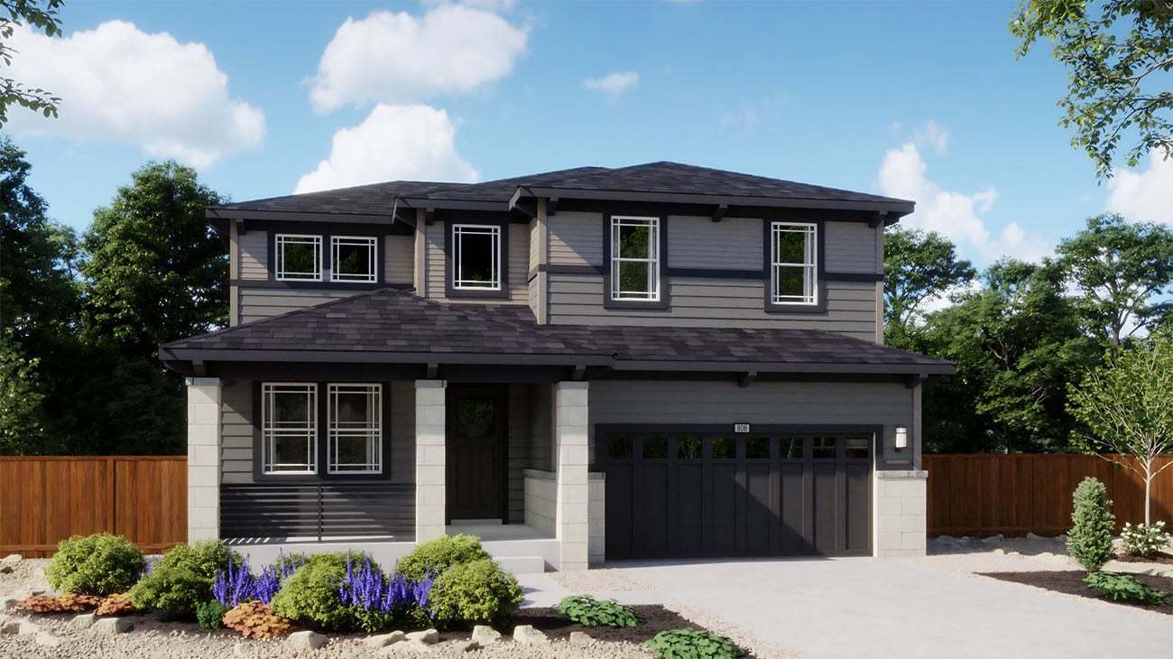 Golden Overlook - Plan 5 - Elevation B - Renderings