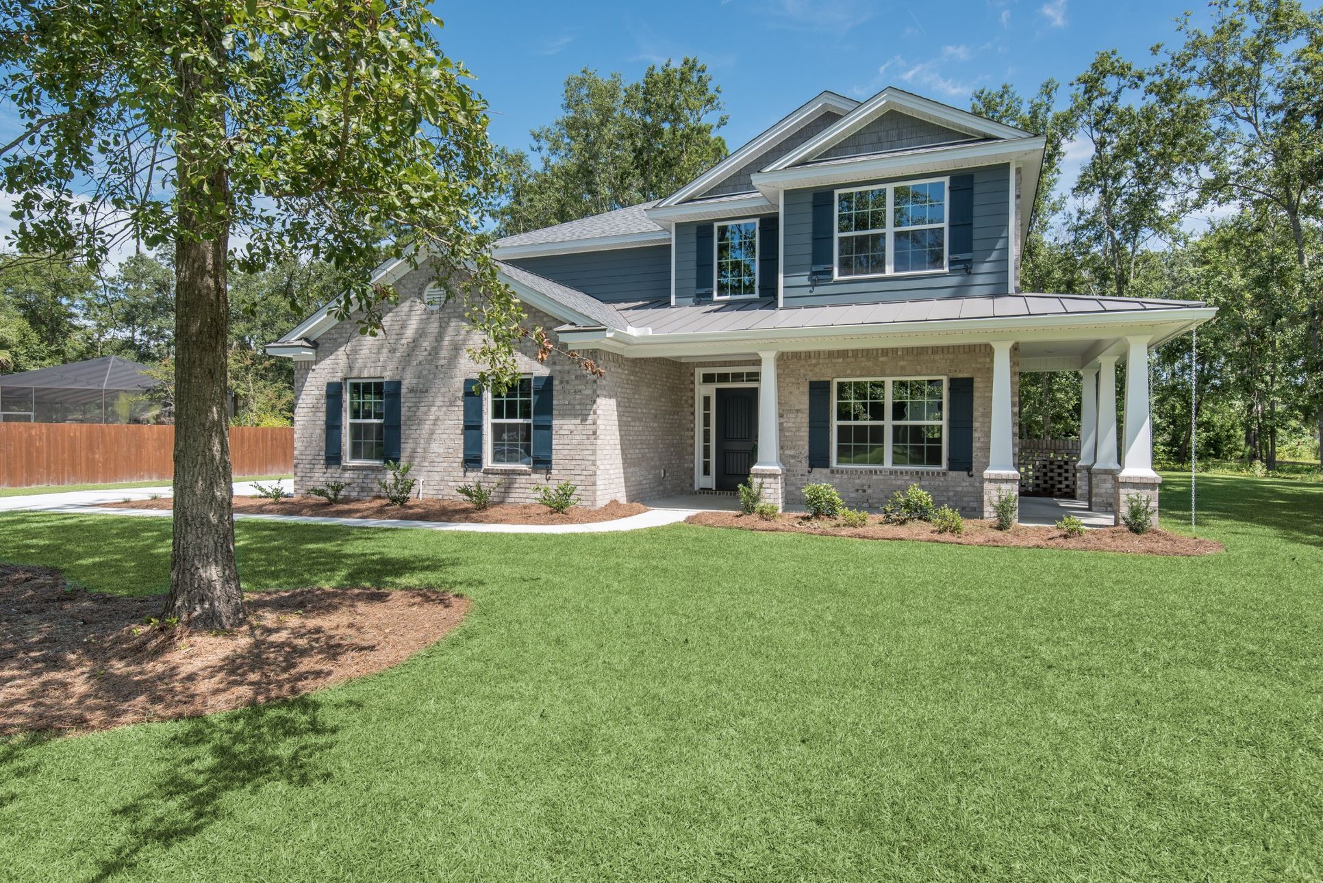 Elevation E - side entry garage per community in Kingston built by Ernest Homes in Bryan and Effi...:Kingston E - Front Elevation | Ernest Homes