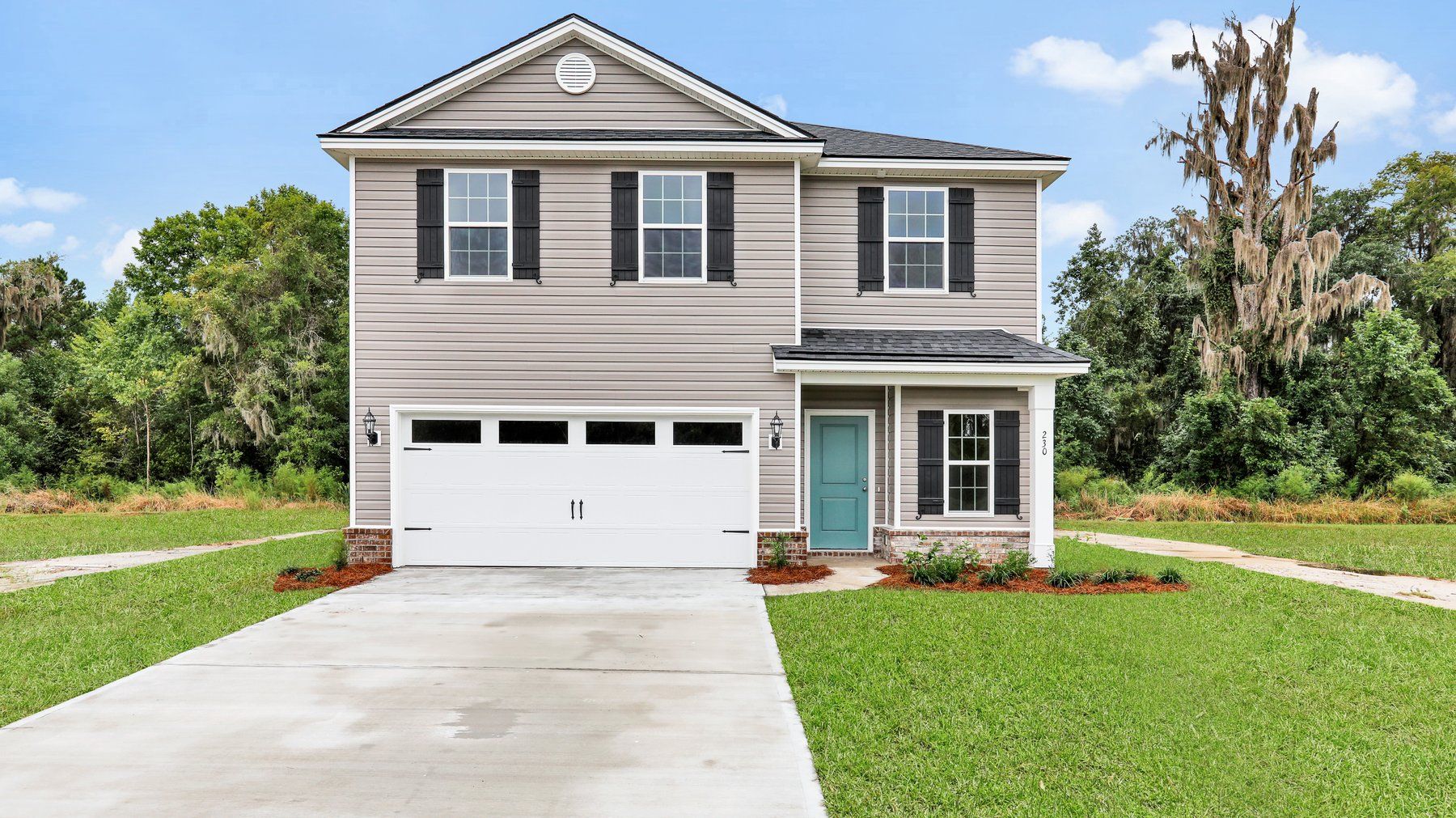 Seabrook A plan built by Ernest Homes Bryan and Effingham County, GA:Seabrook A - Front Elevation | Ernest Homes
