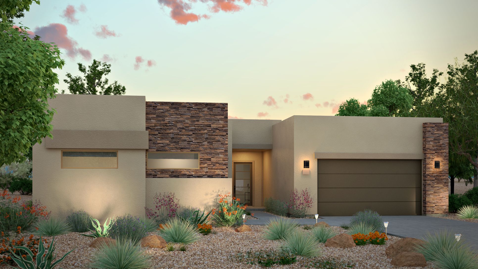 Acacia 2700 Dusk:Acacia Desert Modern at Dusk