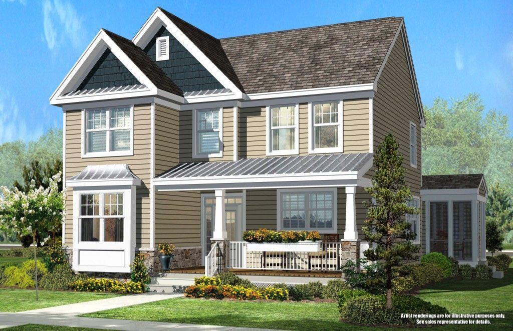  Elevation A (with optional screen porch):Livingston