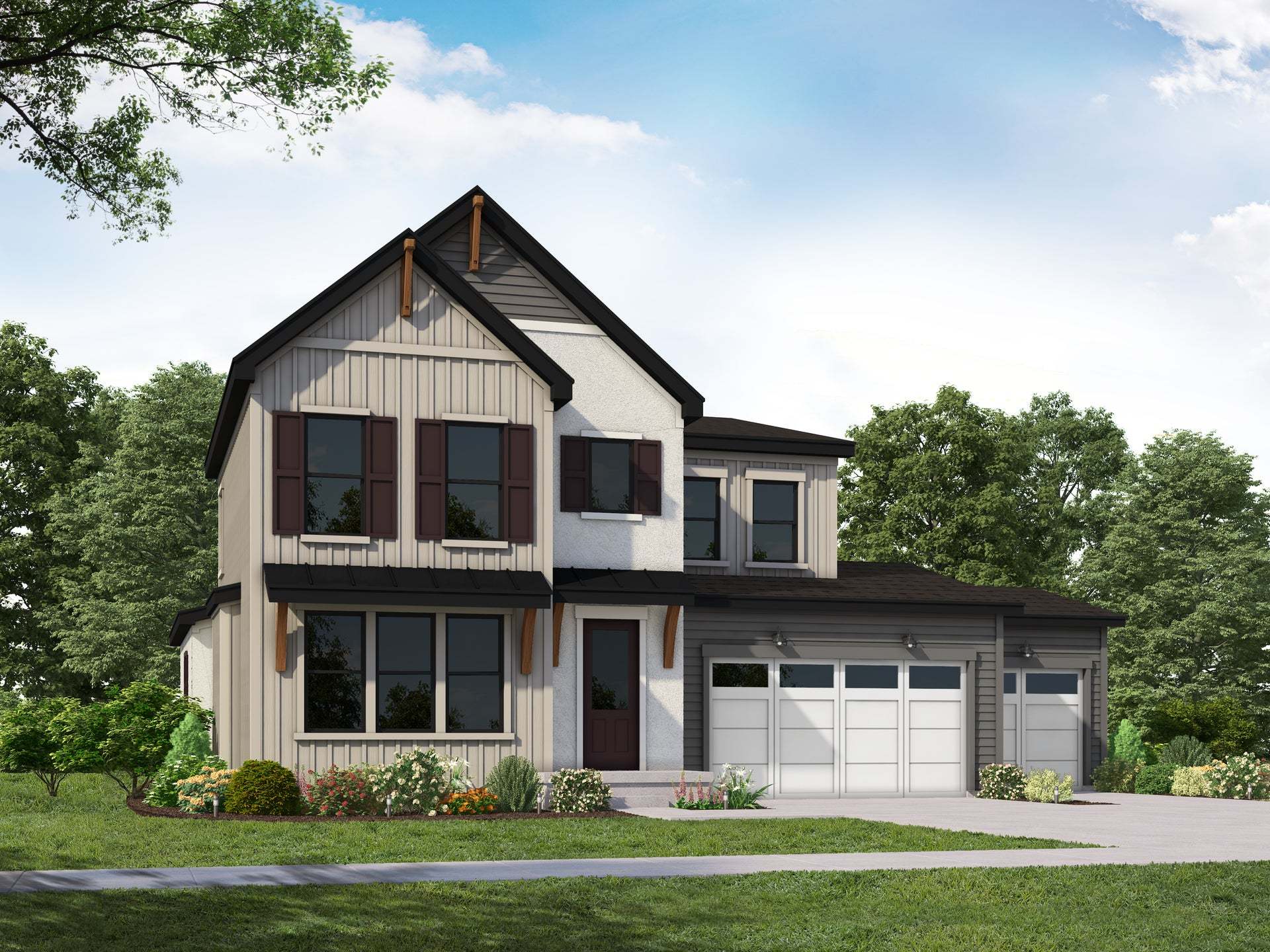 Exterior:Modern Farmhouse Elevation