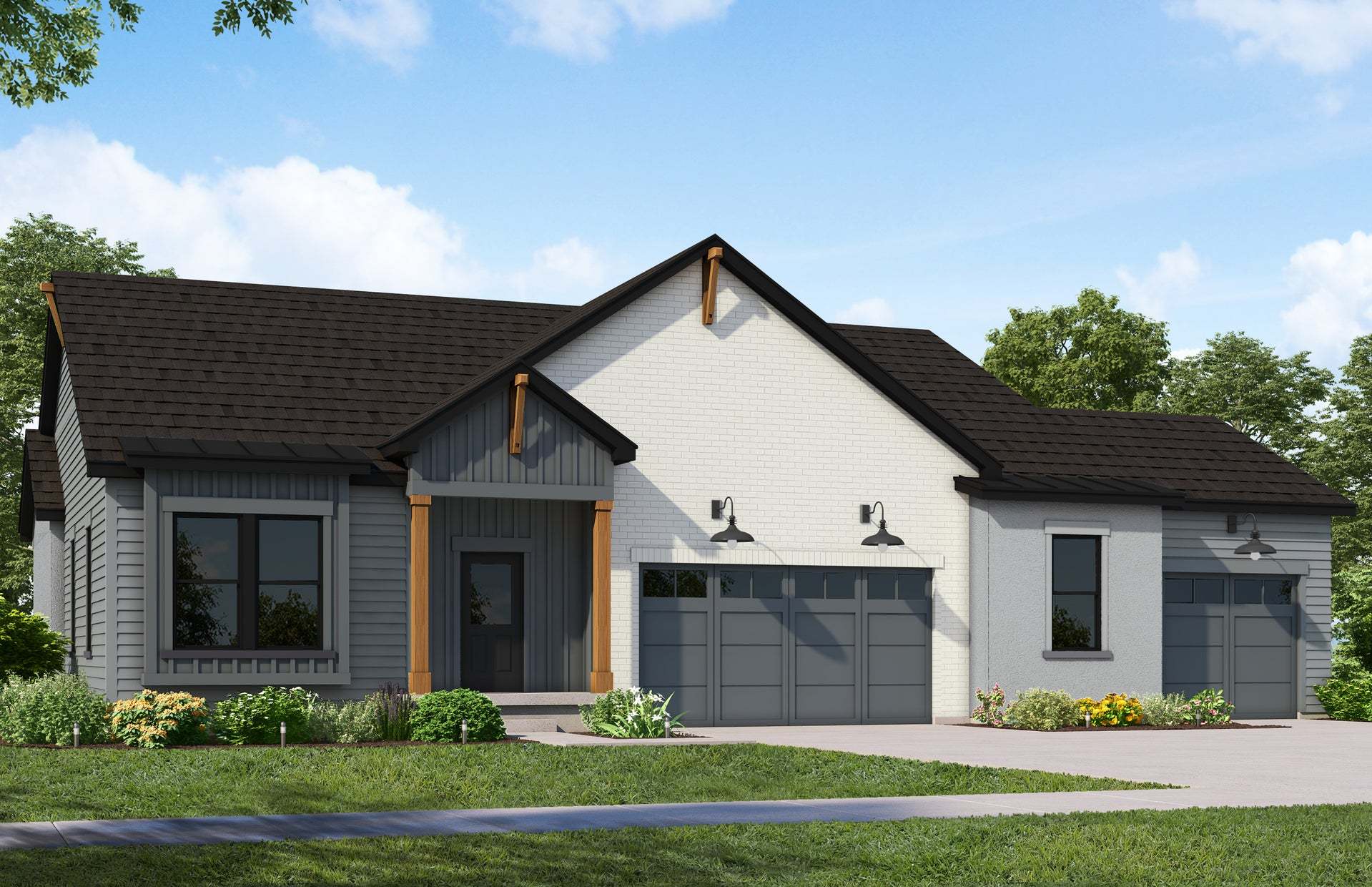 Exterior:Modern Farmhouse Elevation