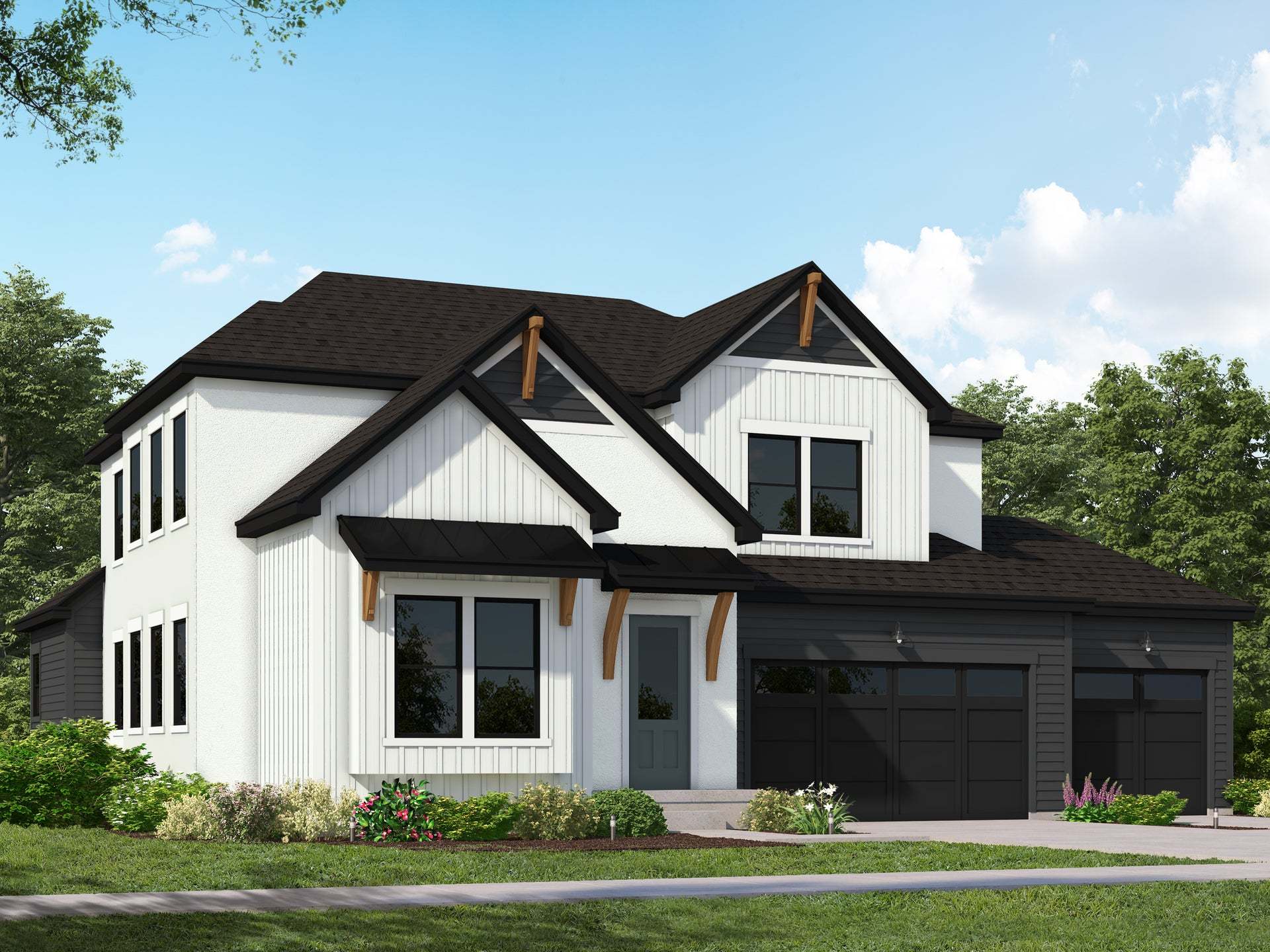 Exterior:Modern Farmhouse Elevation