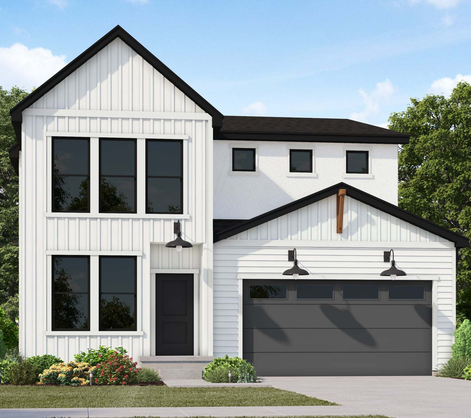 Exterior:Modern Farmhouse Elevation