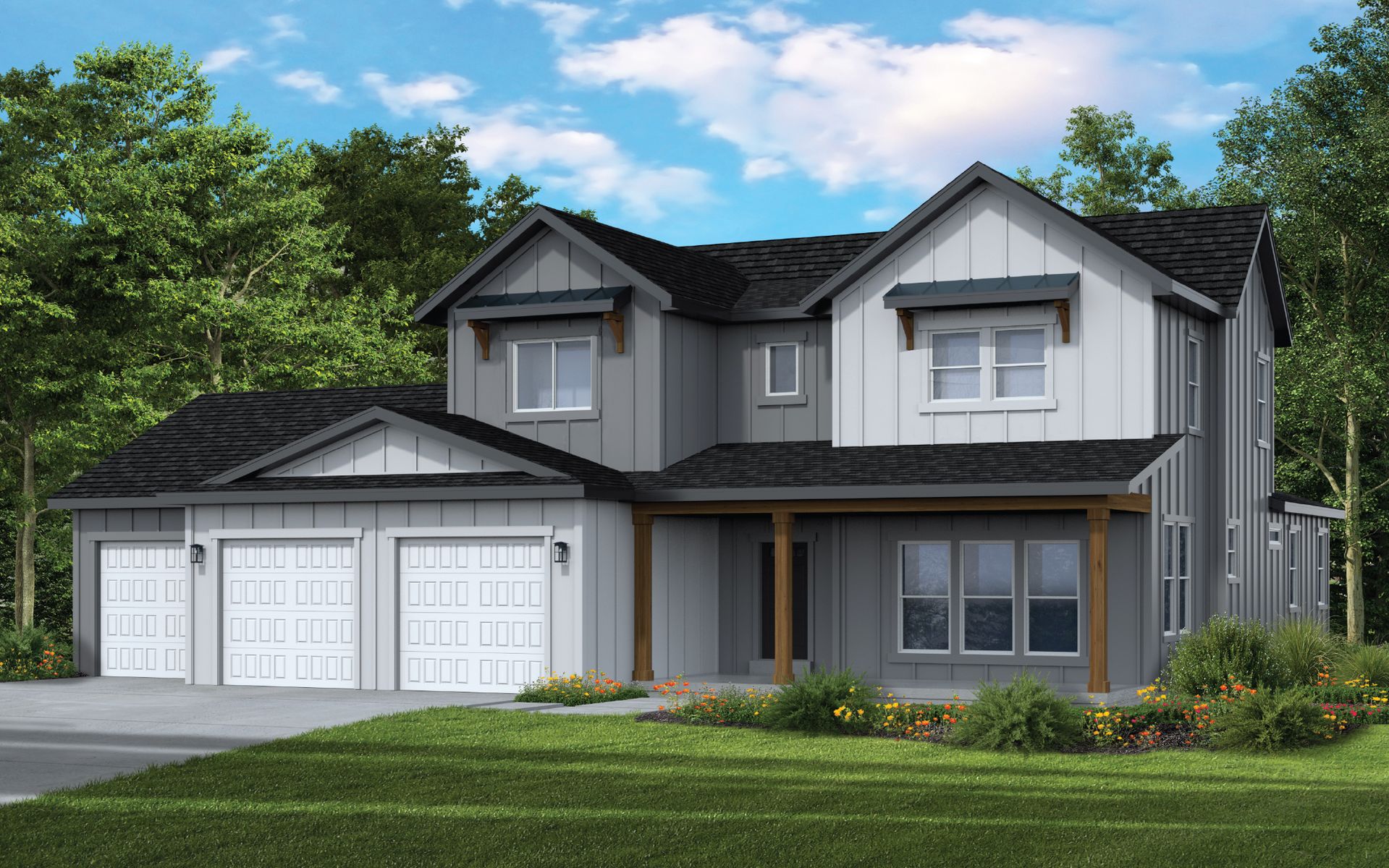 Exterior:Farmhouse Elevation