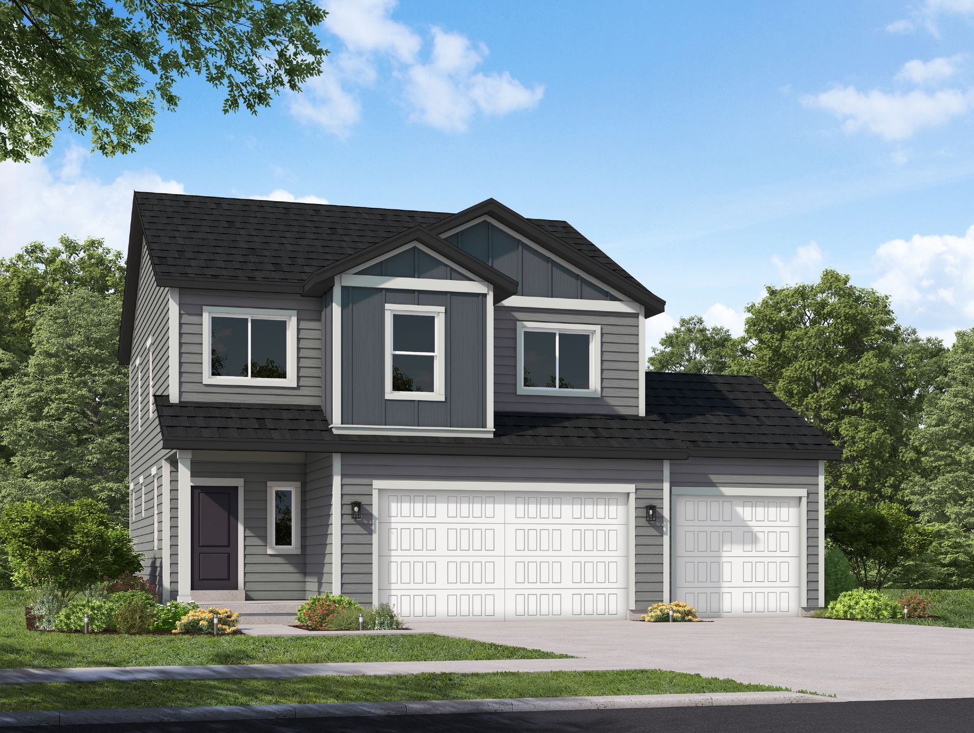 Exterior:Craftsman Elevation