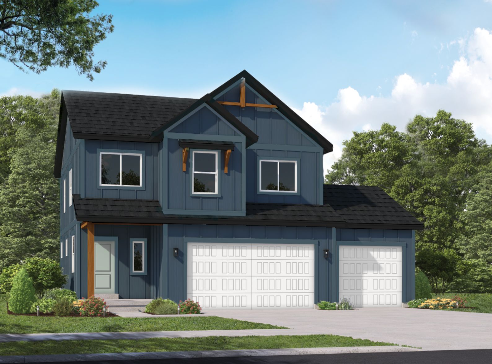 Exterior:Farmhouse Elevation