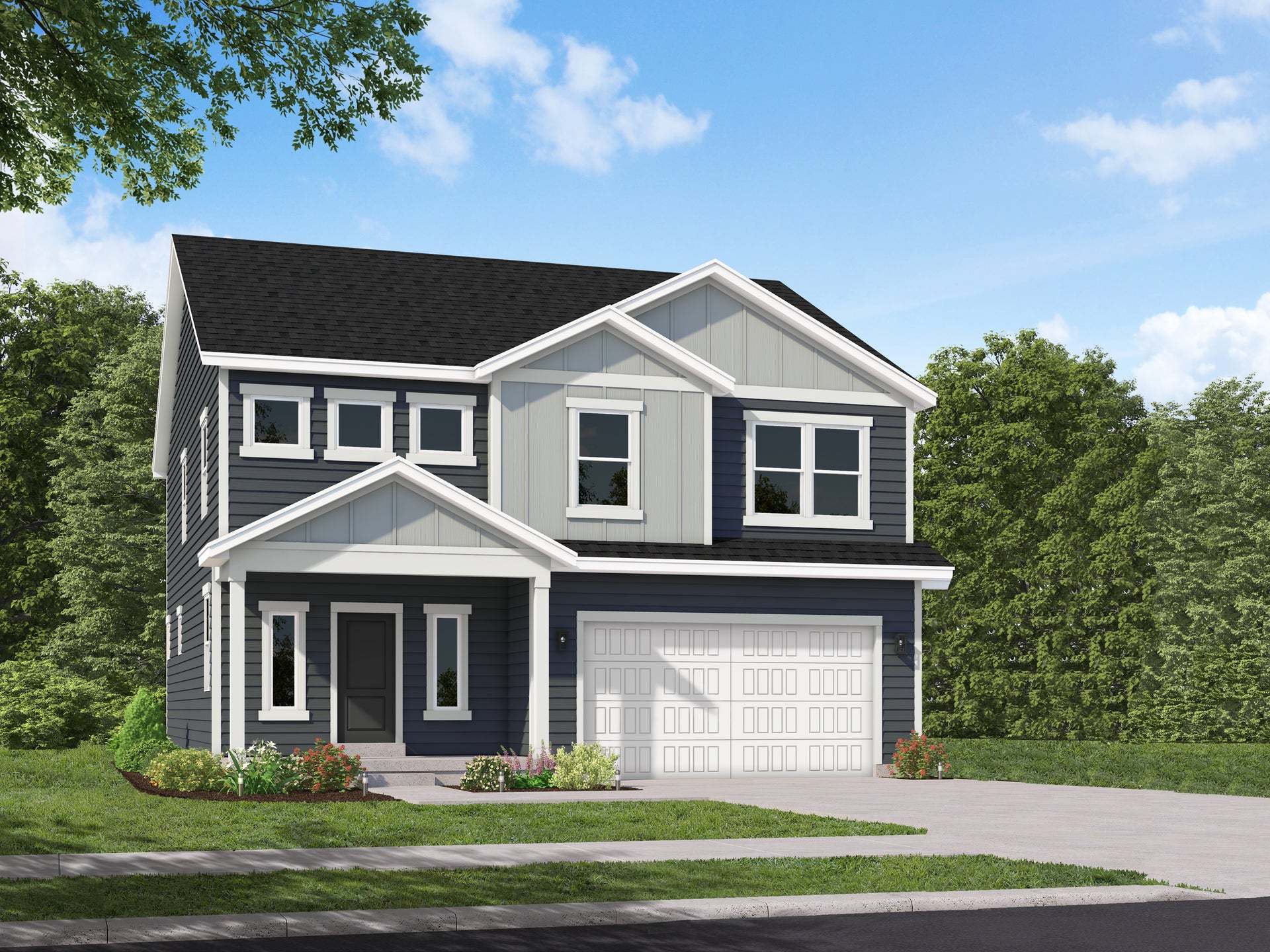 Exterior:Craftsman Elevation