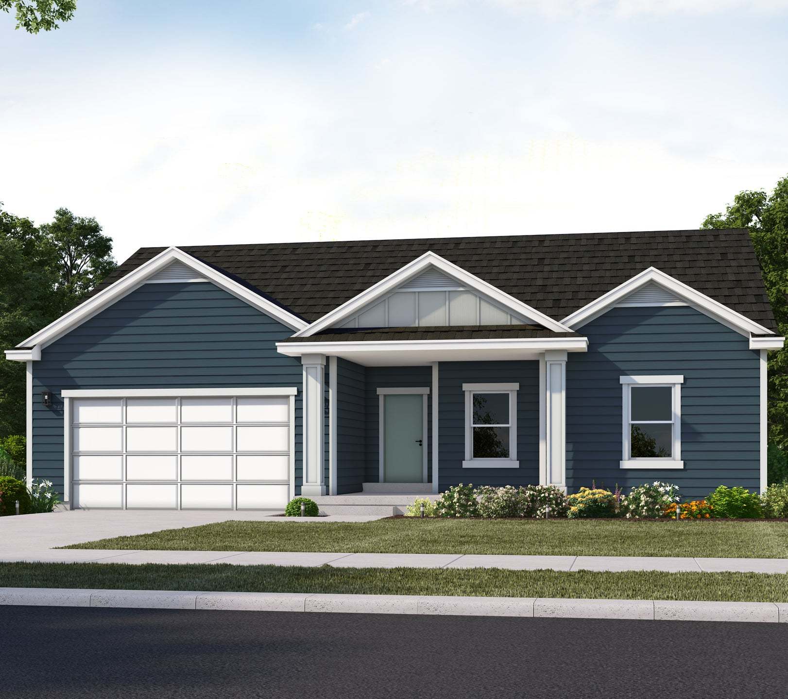 Exterior:Craftsman Elevation