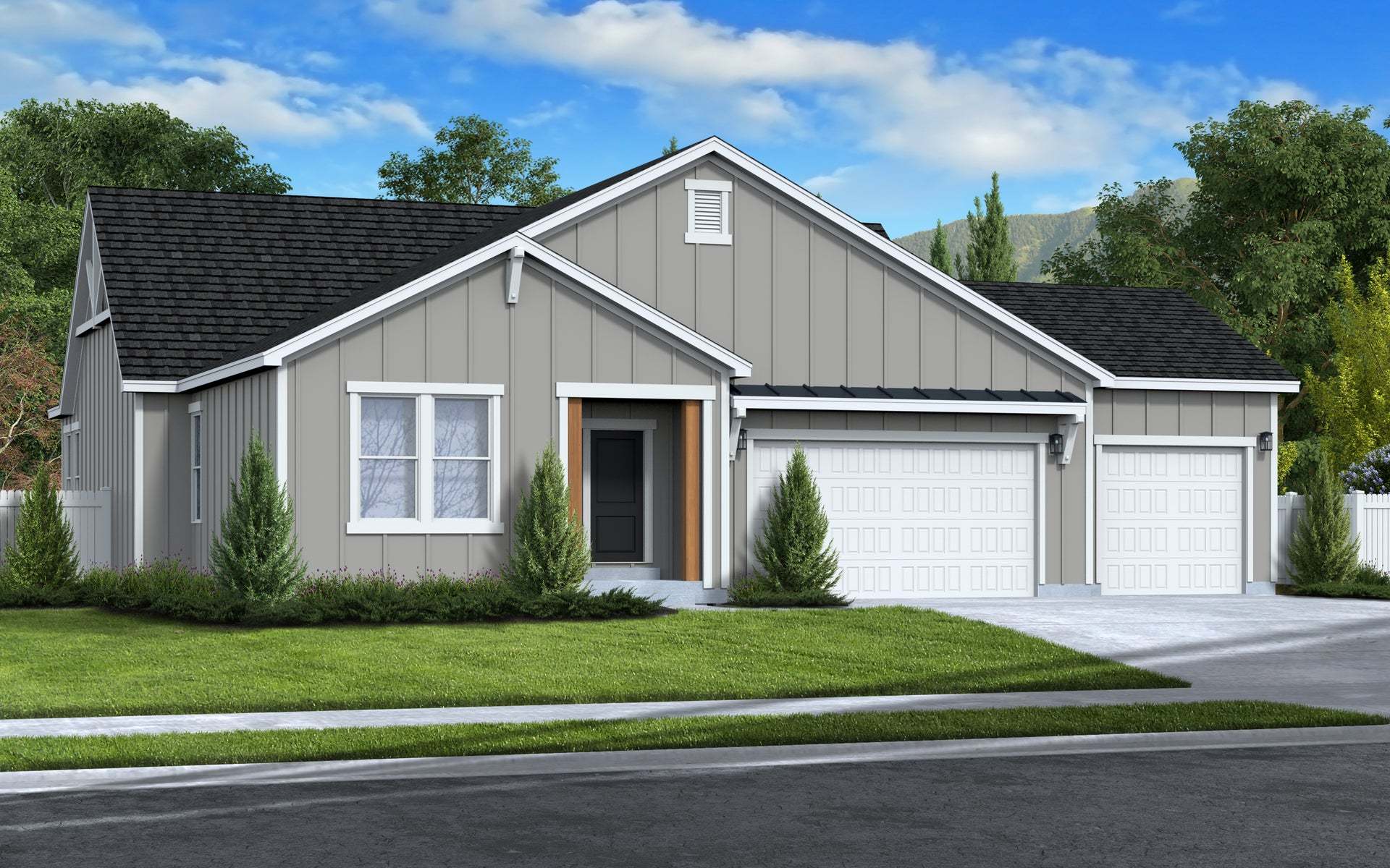Exterior:Spruce Farmhouse Elevation