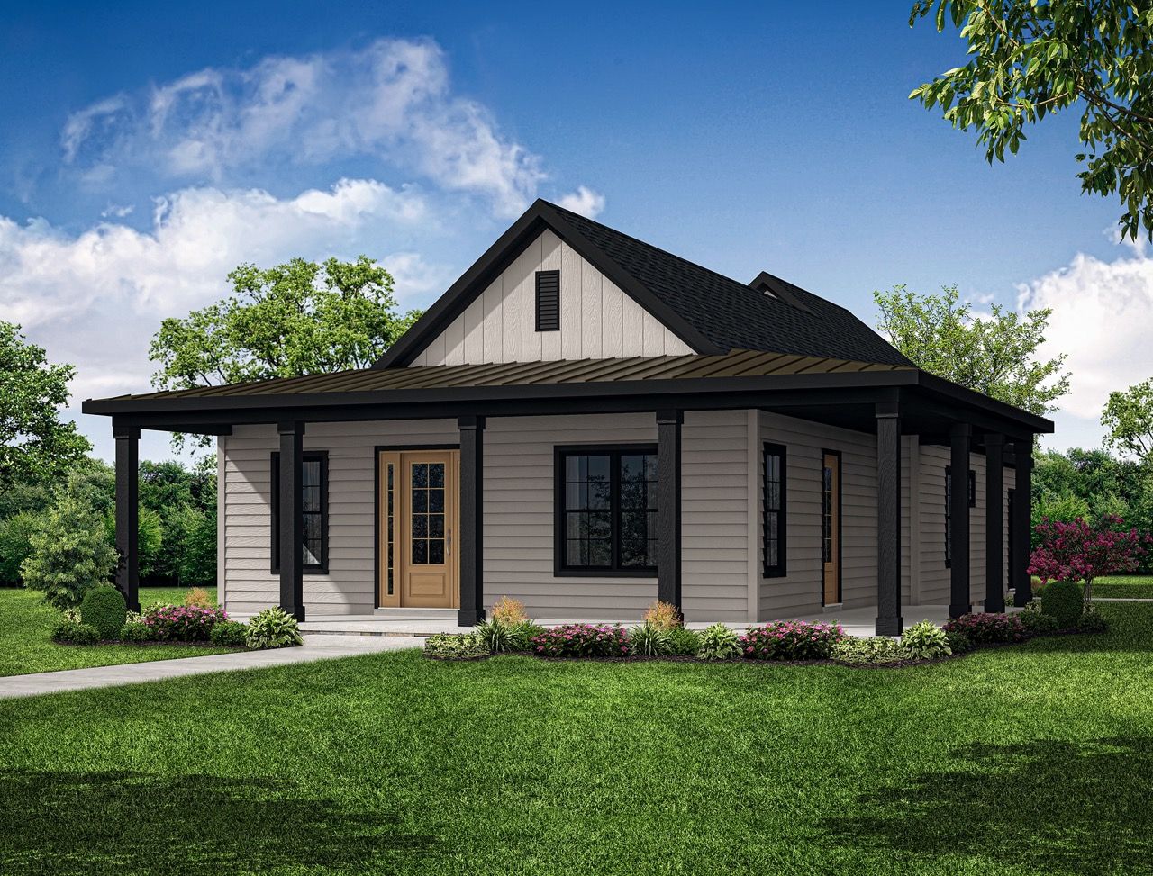 Front Elevation of the Tippet Model from Garman Builders:Front Elevation of the Tippet Model from Garman Builders