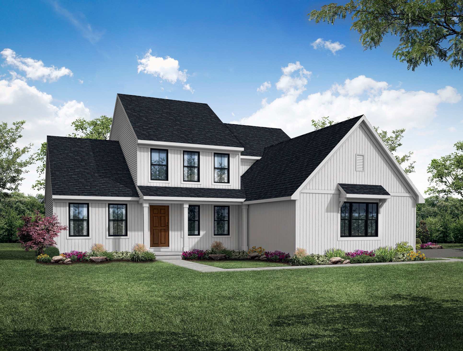 Front Elevation of the Heron Model from Garman Builders:Front Elevation of the Heron Model from Garman Builders