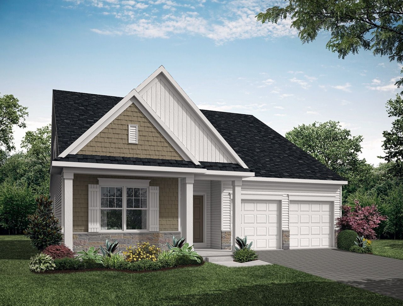 Front Elevation of the Rilyn II Model from Garman Builders:Front Elevation of the Rilyn II Model from Garman Builders
