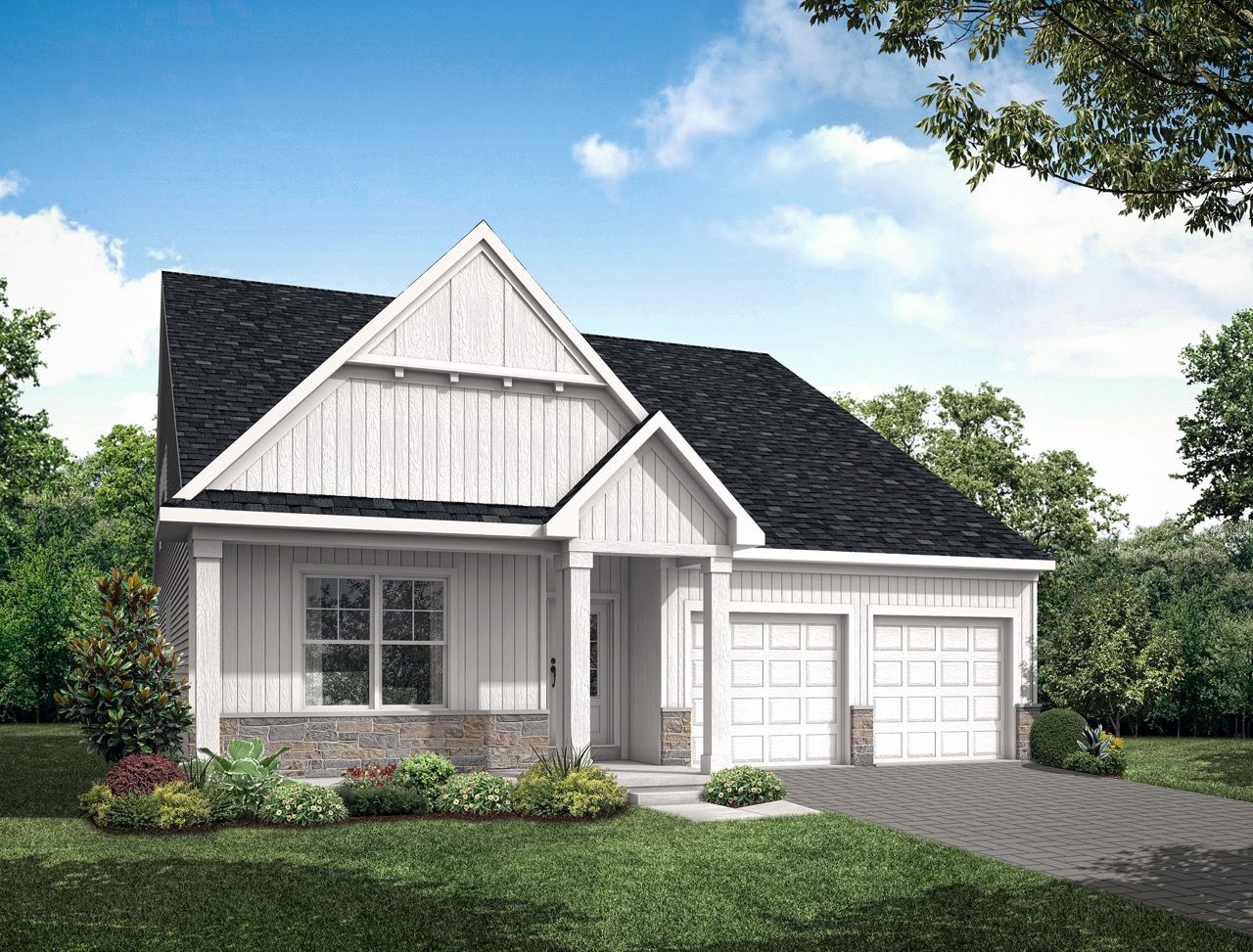 Front Elevation of the Greyson II Model from Garman Builders:Front Elevation of the Greyson II Model from Garman Builders