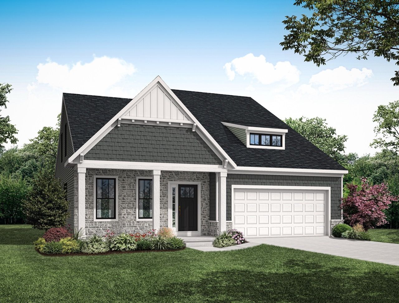 Front elevation of the Clarkson II Model from Garman Builders:Front elevation of the Clarkson II Model from Garman Builders