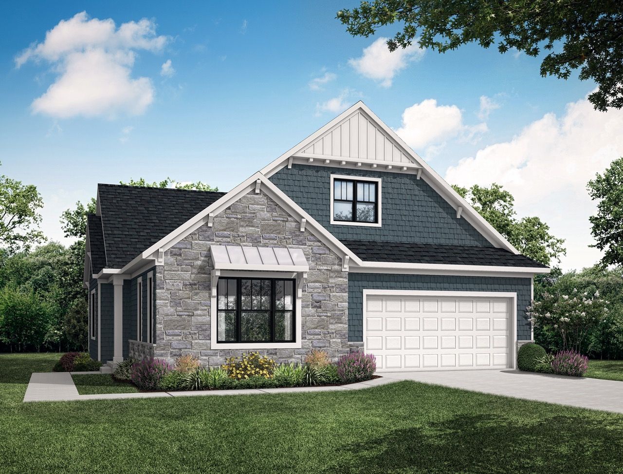 Front elevation of the Ethan Model from Garman Builders:Front elevation of the Ethan Model from Garman Builders