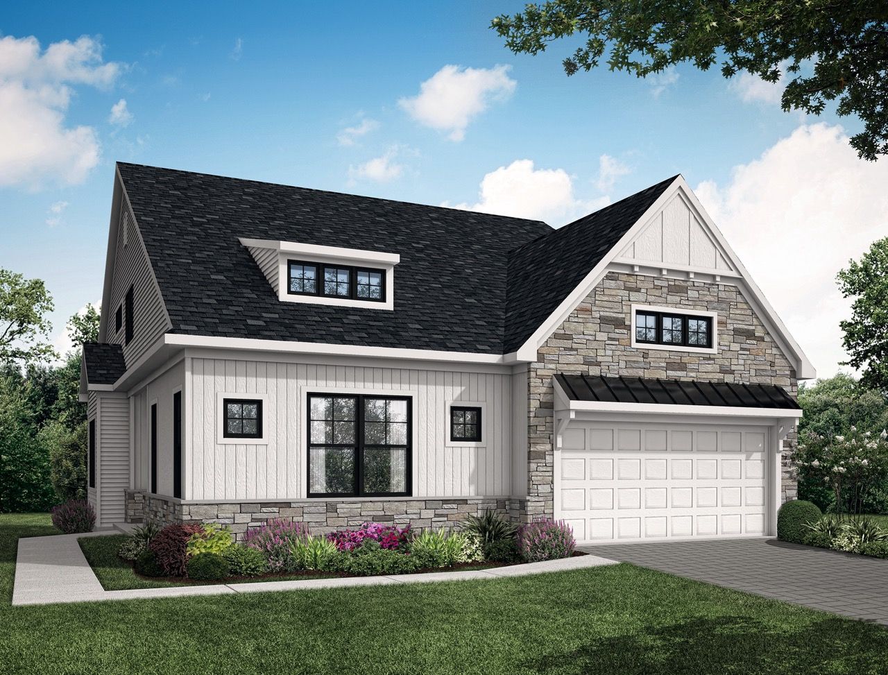Front Elevation of the Hensley II Model from Garman Builders:Front Elevation of the Hensley II Model from Garman Builders