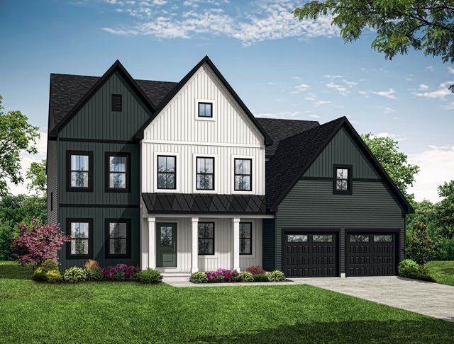 Front Elevation of the Kinsey Model from Garman Builders:Front Elevation of the Kinsey Model from Garman Builders
