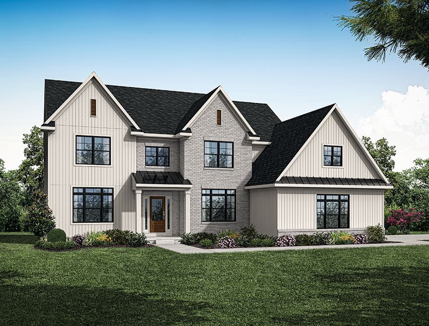 Front Elevation of the Nottingham Model from Garman Builders:Front Elevation of the Nottingham Model from Garman Builders