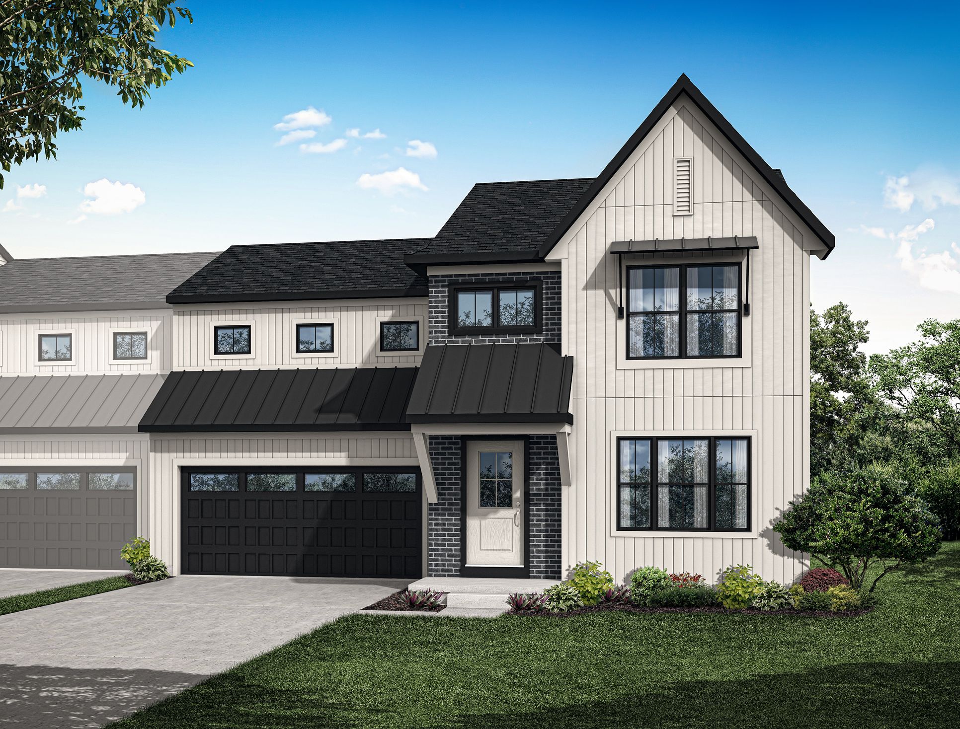 Front elevation of the Ashton model from Garman Builders:Front elevation of the Ashton model from Garman Builders