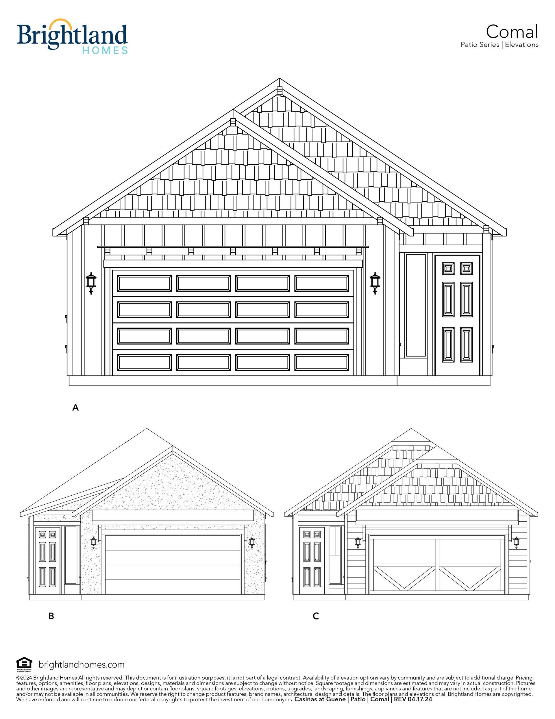 Modern Single-Family Home Design and Residential Architecture Render:Elevation A