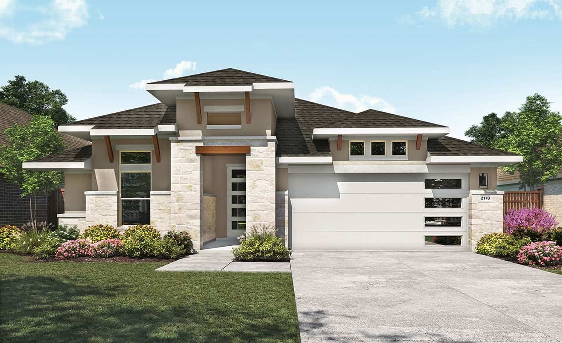 Modern Single-Family Home Design and Architecture:Elevation S