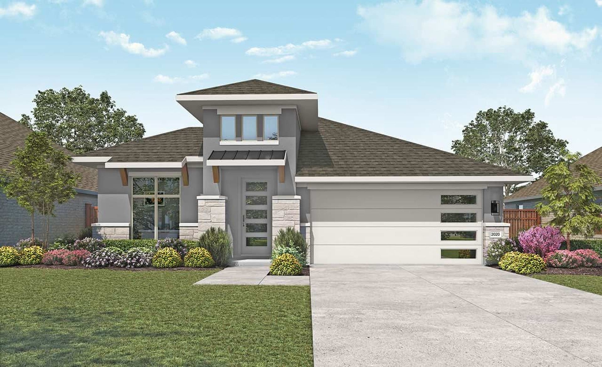 Modern Architecture in Single-Family Home Design:Elevation S