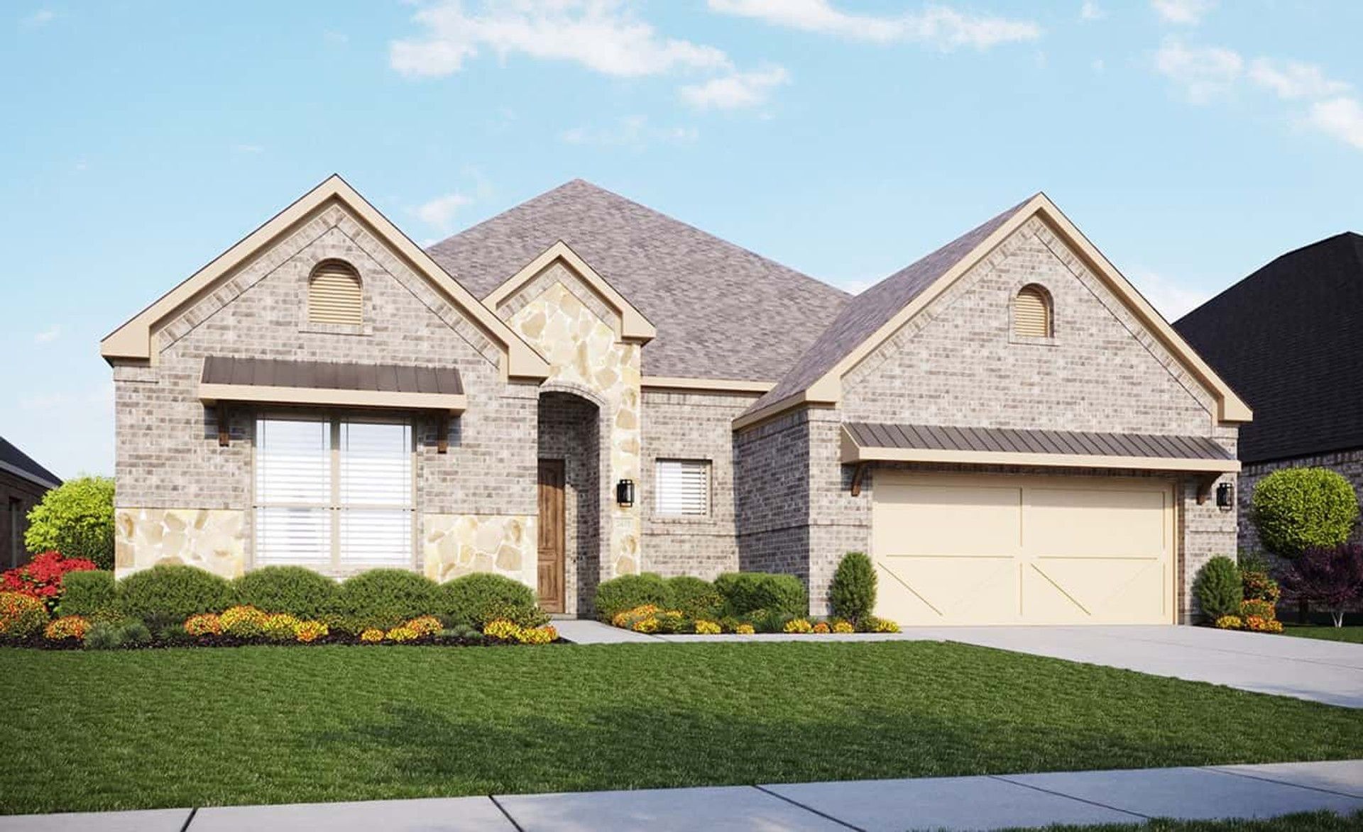 Elegant Single-Family Home Design in Residential Architecture:Elevation B