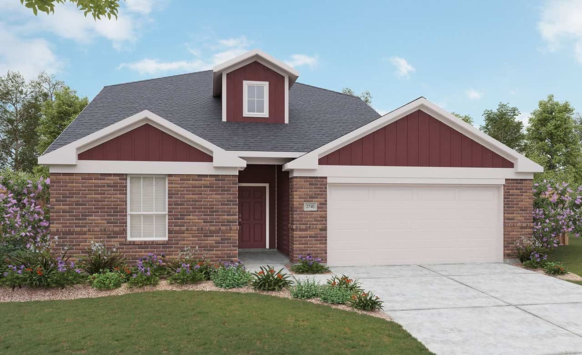 Modern Residential Design: Single-Family Home Architecture:Elevation B