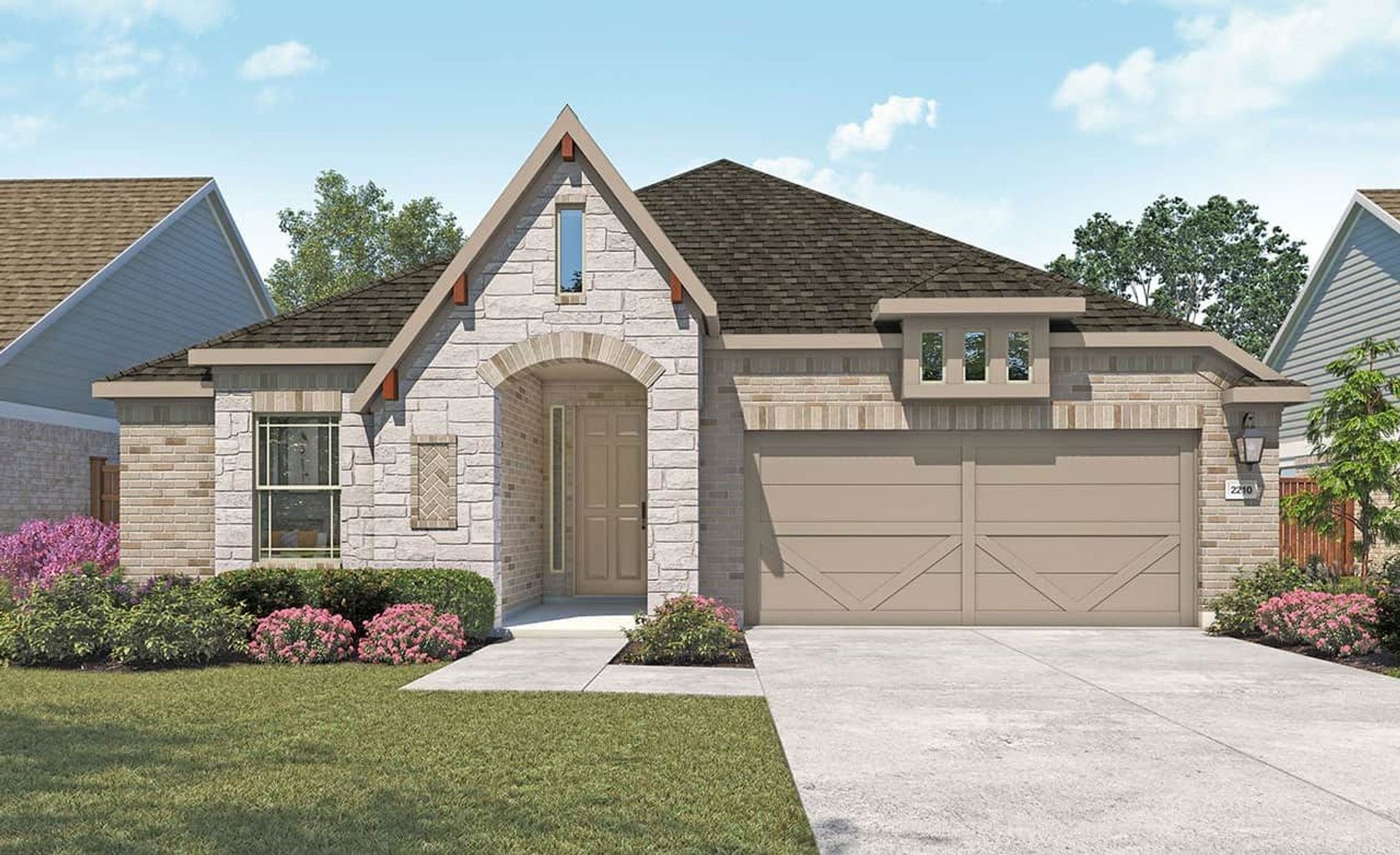 Single-Family Home Design: Modern Residential Architecture Features:Elevation M